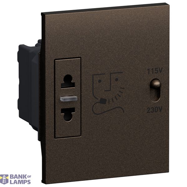 L.NOW- SHAVER SOCKET WHITE BRONZE image 1
