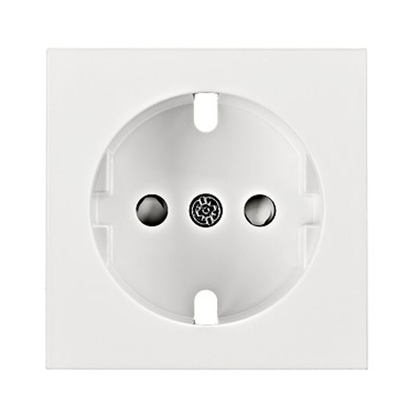 Socket cover with safety shutter, VISIO S 55, white image 1