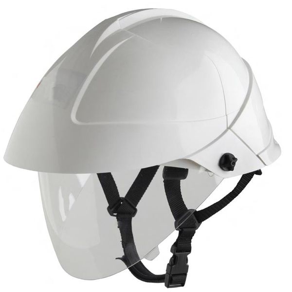 White color helmet with visor - 1000V image 1