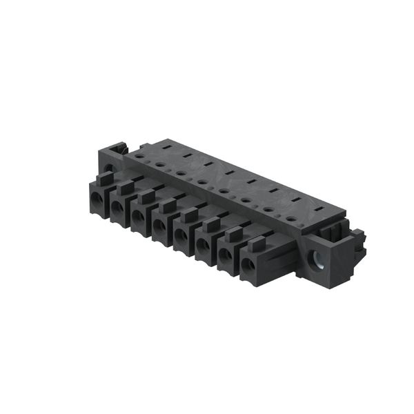 PCB plug-in connector, female header, Solder flange inverted, THT/THR solder connection, 3.81 mm, Number of poles: 7, 90°, Solder pin length (l): 1.5 mm, tinned, black, Box image 3