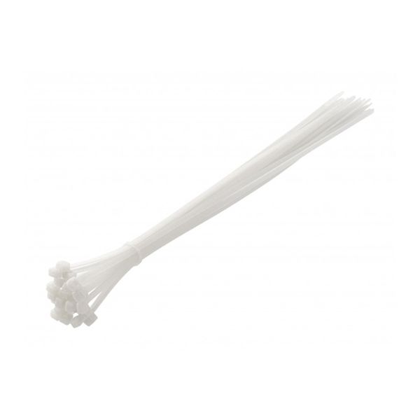 Nylon ties 4,8 x 370 mm, 25 pcs., white image 1