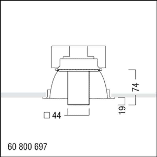 PANOS INF FLUX Q140 H KLAR - FLUX decorative glass attachment image 3