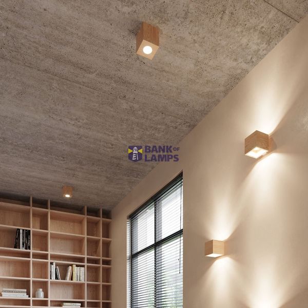 WALL LAMP QUAD NATURAL WOOD G9 1X40W IP20 image 6