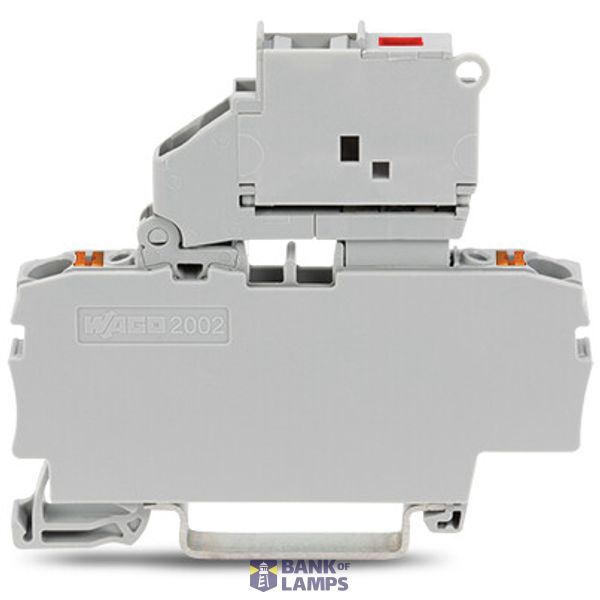 2202-1611/1000-541 2-conductor fuse terminal block; with pivoting fuse holder; with end plate image 2