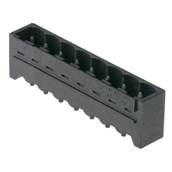 PCB plug-in connector, male header, closed side, THT/THR solder connection, 5.08 mm, Number of poles: 17, 180°, Solder pin length (l): 3.2 mm, tinned, black, Box image 1