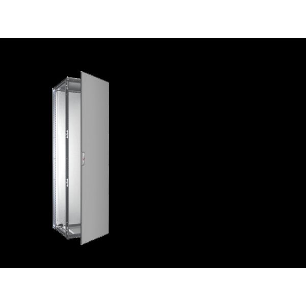 VX Baying enclosure system, WHD: 600x2000x600 mm, stainless steel, single door image 2