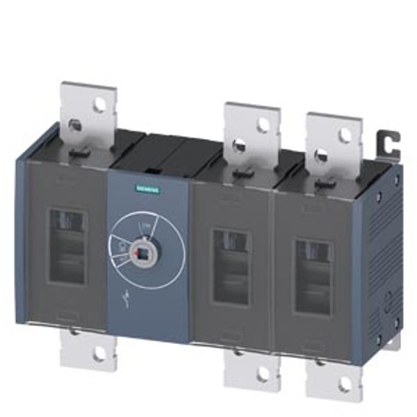 SWITCH-DISCONNECTOR 2000A, FRAME SIZE 5, 3-POLE FRONT OPERATING CENTER BASIC UNIT WITHOUT HANDLE FLAT TERMINAL image 1