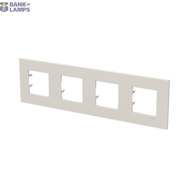 Frame 4-gang / 2+2+2+2-modules - ABB logo - S - Dune image 2