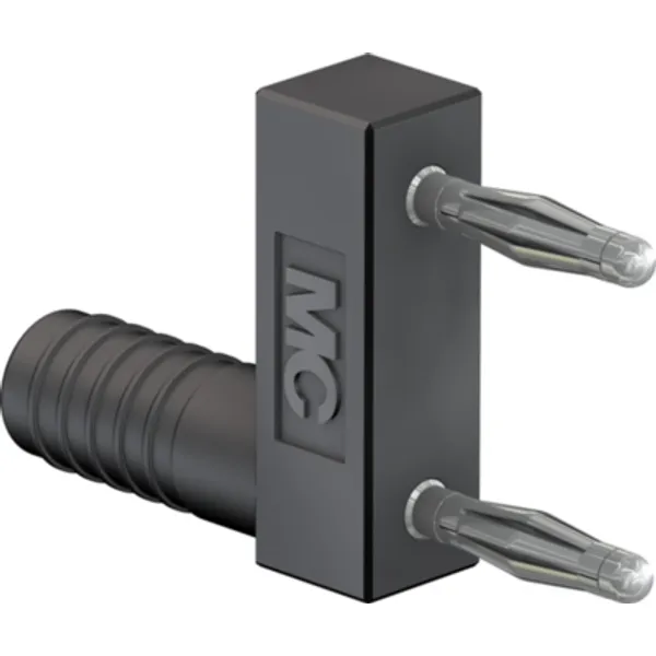 Jumper, pitch 12 mm, 60 V, 10 A, nickel-plated, black, 63.9845-21 image 1