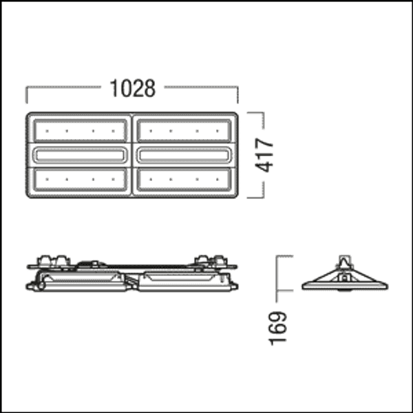 CR2PL FI L35k-840 PM WB LDO TEC-IP WH - LED high-bay luminaire image 2