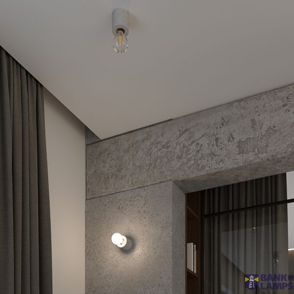 SALGADO BETON CEILING LIGHT E27 1X60W IP20 image 5