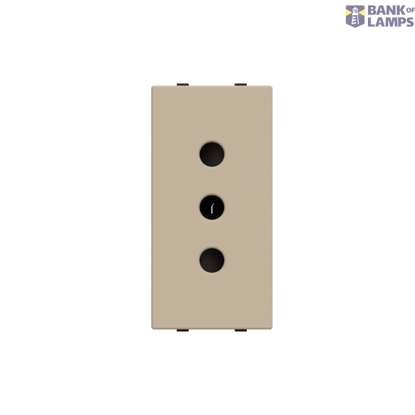 Socket outlet IT P11 10A - 1M - Champagne image 1