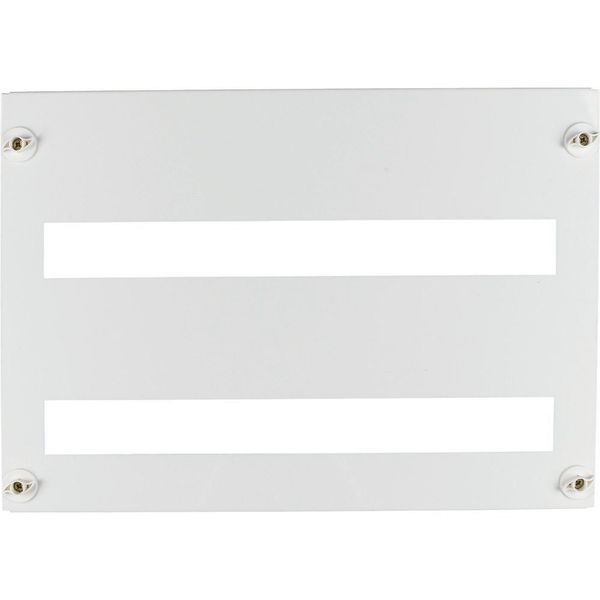 BFZ-FP-2+/66 Front plate 45mm-Device cutout for 33 Module units per row, 2+ rows, white image 4