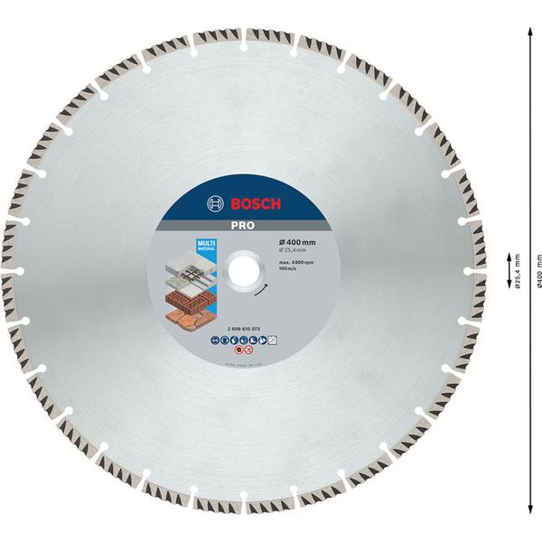 Diamond Cutting Disc Standard for Universal 400x25.4 image 3