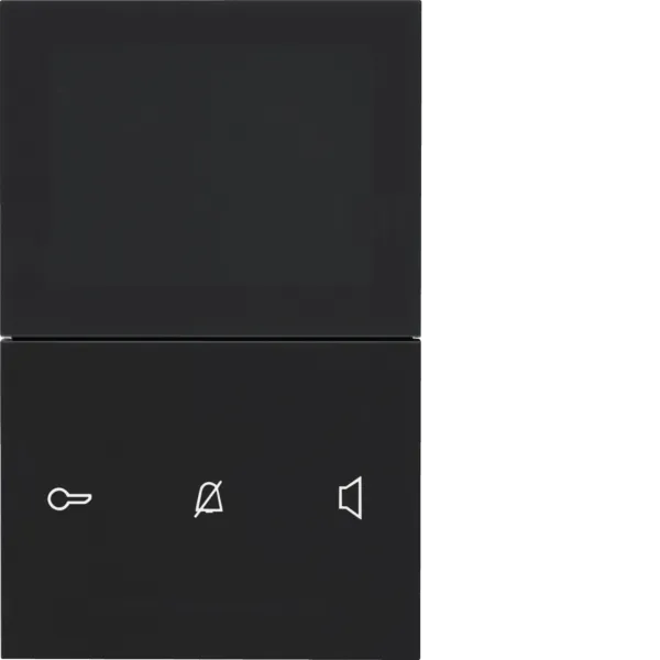 Indoor video station comfort AP 2-wire glossy black TOUCH for intercom systems image 1