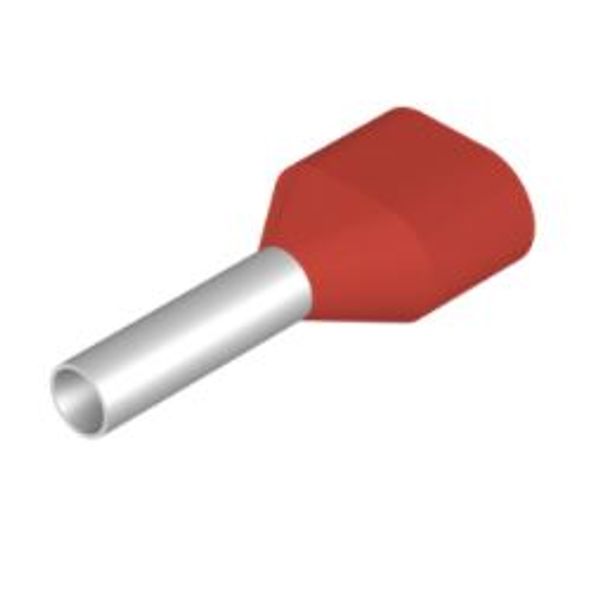 Wire-end ferrule, Twin wire-end ferrule, 11 mm, 8 mm, red image 3
