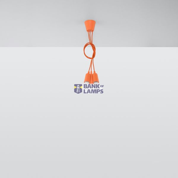 Hanging lamp DIEGO 3 orange E27 3x60W IP20 image 8