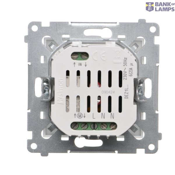 Socket outlet with earthing and shutters, (module), 16A, 250V, Screw, Silver matt, metalic image 1