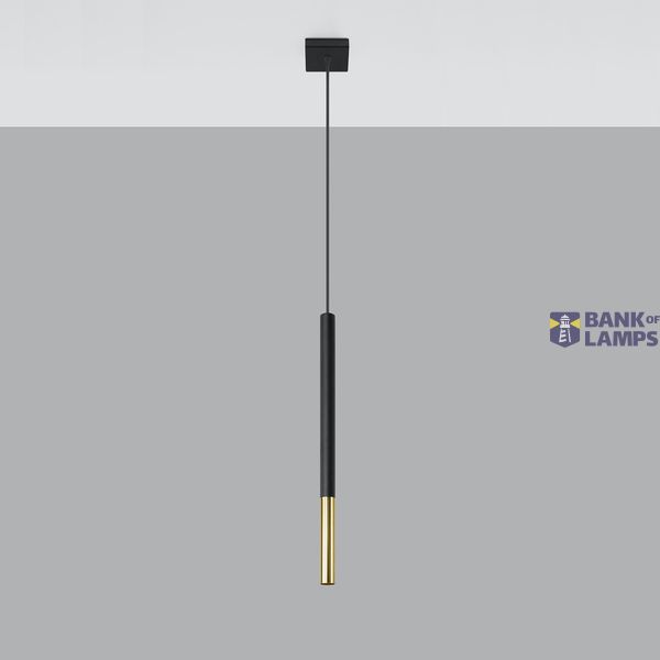HANGING LAMP MOSAIC 1 BLACK/GOLD G9 1X40W IP20 image 5