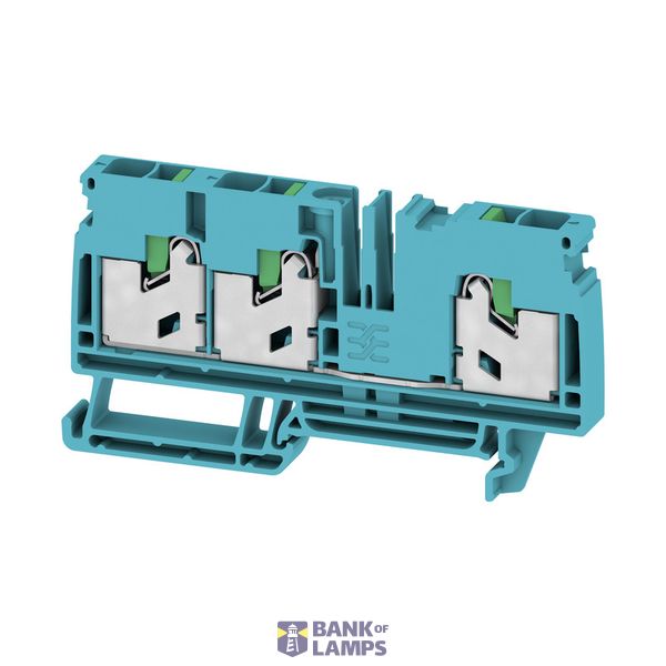 Feed-through terminal block, SNAP IN, blue, 6 mm², 41 A, 1000 V, Numbe image 1