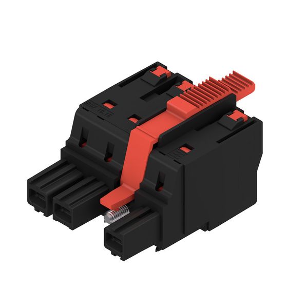 PCB plug-in connector, female plug, 10.16 mm, Number of poles: 3, 180°, PUSH IN with actuator, Clamping range, max. : 16 mm², Box image 4