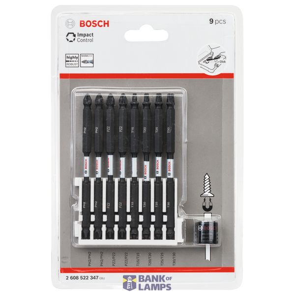 Impact Control Screwdriver Bit pack, 9-piece image 2