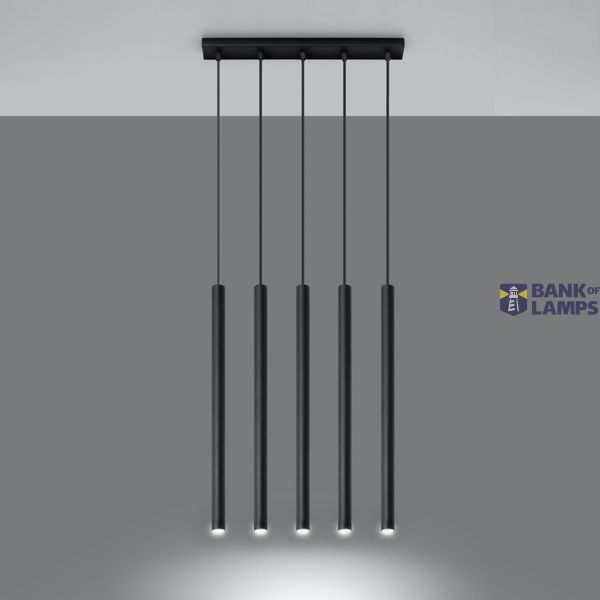 HANGING LAMP PASTELO 5 BLACK G9 5X40W IP20 image 6
