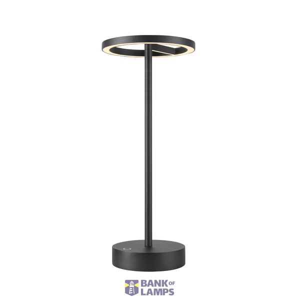 VINOLINA ONE, table lamp, battery, IP54, 2700K, TOUCH, black image 1