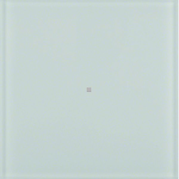 B.IQ push-button 1gang comf, KNX - B.IQ, glass p. white image 1
