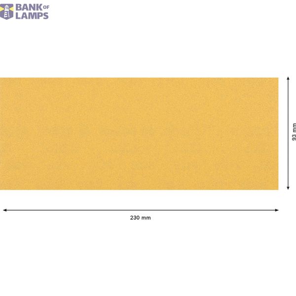 EXPERT C47 Sandpaper with no holes for Orbital Sanders 93 x 23 mm, G 12 1-pc image 2