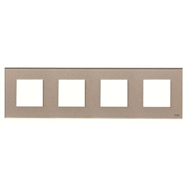 N2274 CH Frames 4-gang / 2+2+2+2-modules - Noble - Champagne Glass image 1