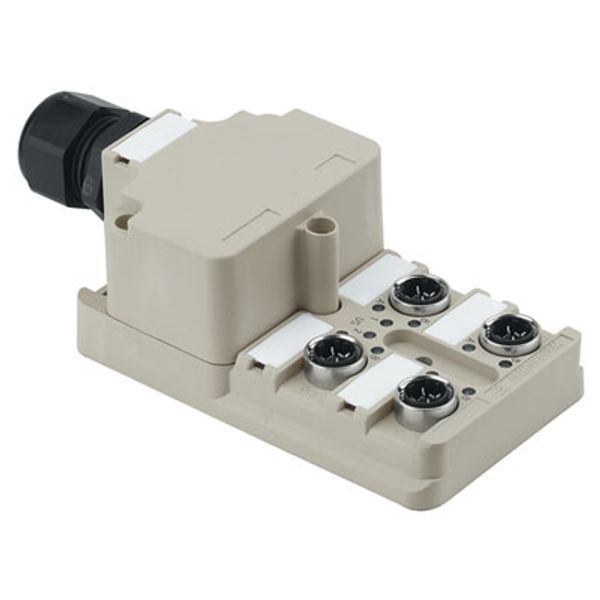 Hood version, IDC, M12, 30 V, A-coded, LED: Yes, LED initiator: Yes, Wiring type: PNP image 1