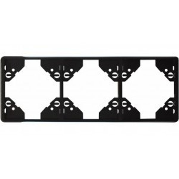 TRIPLE HORIZONTAL FRAME MATTE BLACK image 1