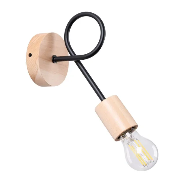 WALL LAMP EMBER BLACK 1XE27 image 1