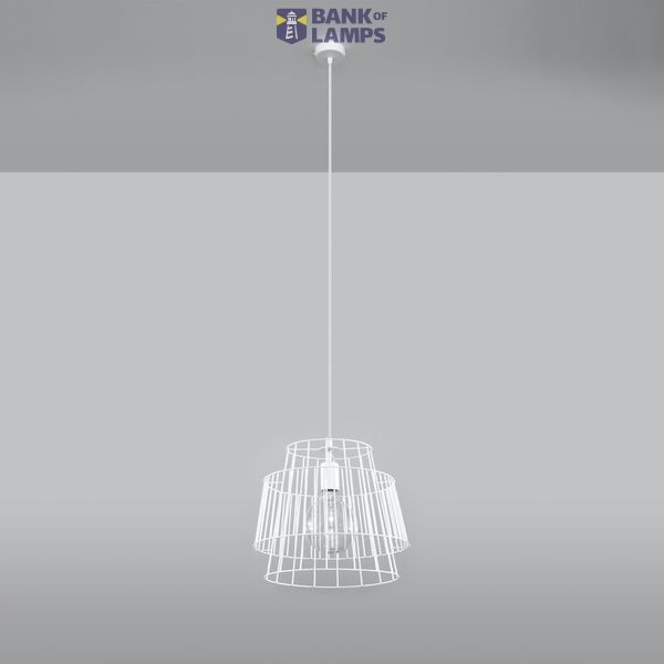 HANGING LAMP GATE WHITE E27 1X60W IP20 image 3