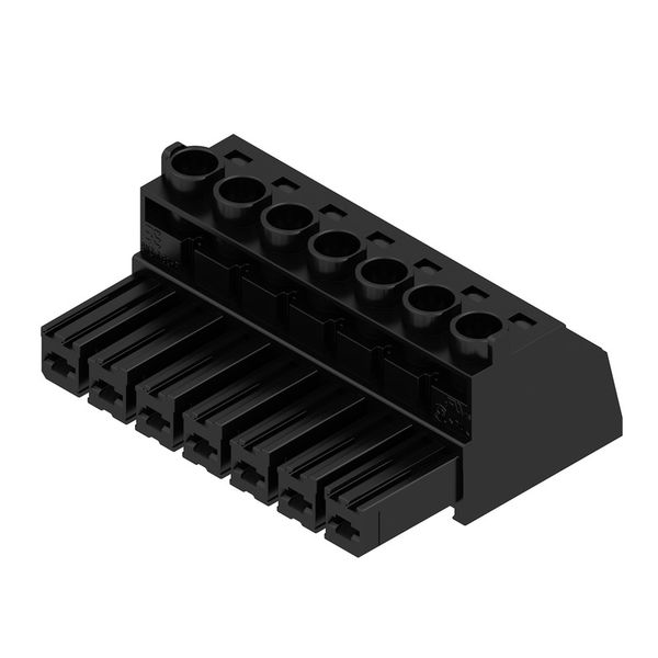 PCB plug-in connector, female plug, 7.62 mm, Number of poles: 7, 180°, Clamping yoke connection, Clamping range, max. : 10 mm², Box image 4