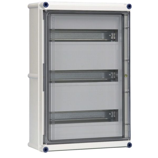 Encl. hinged cover+top head rail 3 slots image 1