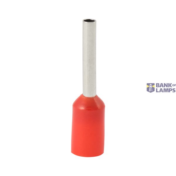 Single insulated sleeve terminal HI 0.75/8-red, red, Al/Cu image 1