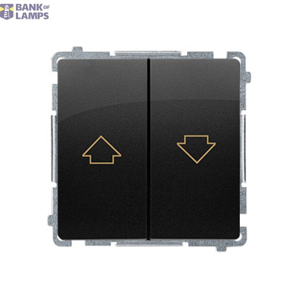 Roller shutter button, black matt image 1