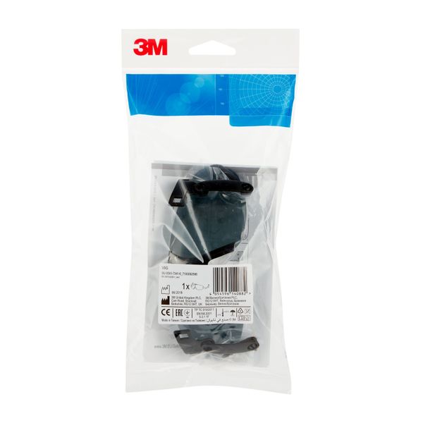3M™ Hard Hat Integrated Safety Glasses, Amber, V9A image 2