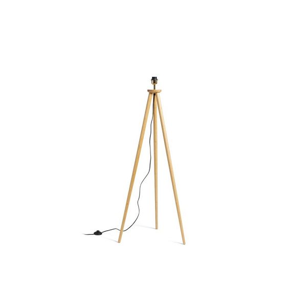 BASCO floor base bamboo 230V LED E27 15W image 1