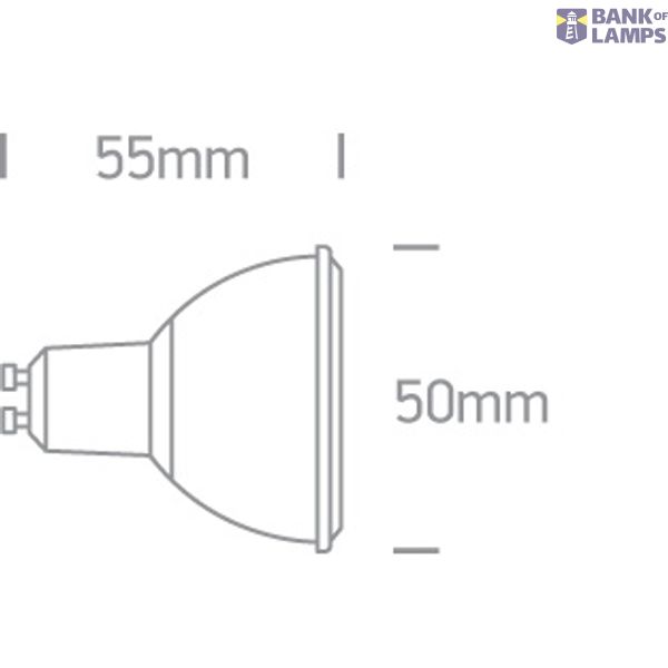 WHITE COB 3W WW GU10 60deg 230V image 2