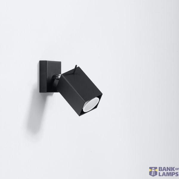 WALL LAMP MERIDA BLACK GU10 1X40W IP20 image 4