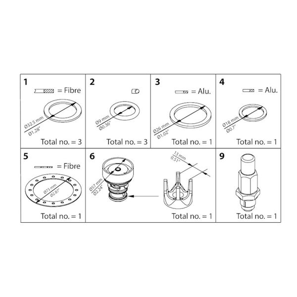 ICS 25-25  Overhaul kit image 1