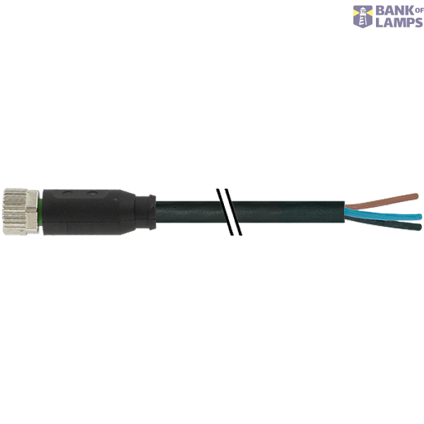 M8 female 0° with cable RADOX EM 104 4x0.5 bk 2m image 2