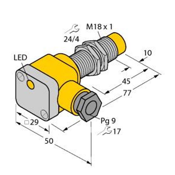 Inductive Sensor   NI10-G18SK-AP6X image 1