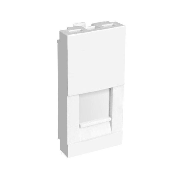 FACE PLATE F/1 RJ45 CONNECTOR - 1 MOD WHITE image 1