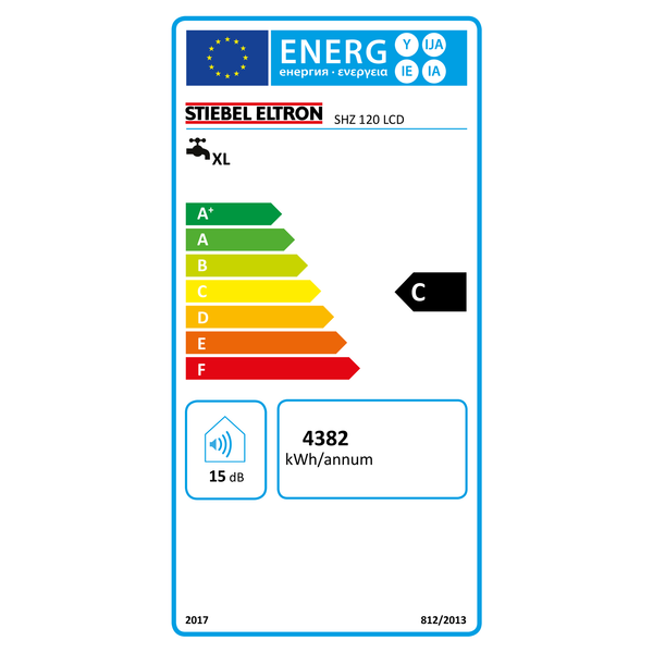 Wandboiler, SHZ 120 LCD, 120 l, 1 ton 6 kW, wit image 2
