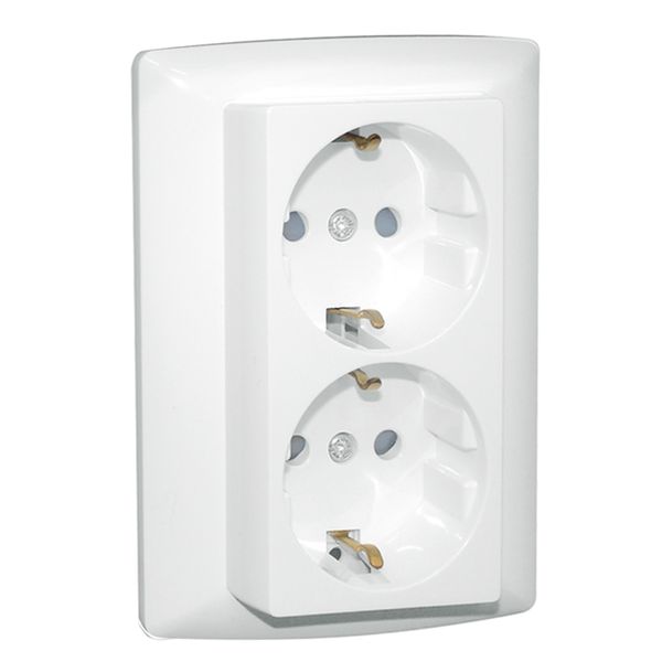 MONOB DOUB SAF EARTH SOCKET (SKO TYPE) WHITE image 1
