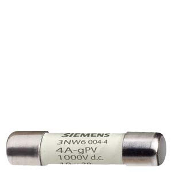 SENTRON, cylindrical fuse, 10 x 38 mm, 6 A, gPV, Un DC: 1000 V image 1
